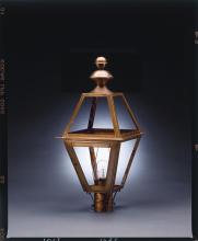 Northeast Lantern 1023-DAB-LT3-CSG - Post Dark Antique Brass 3 Candelabra Sockets Clear Seedy Glass
