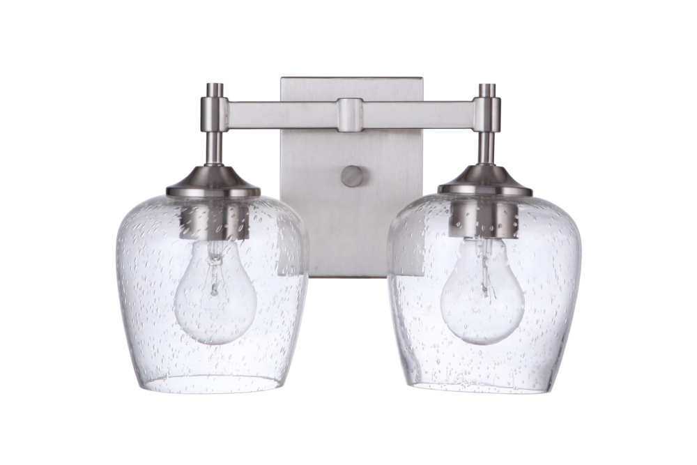 Stellen 2 Light Vanity in Brushed Polished Nickel