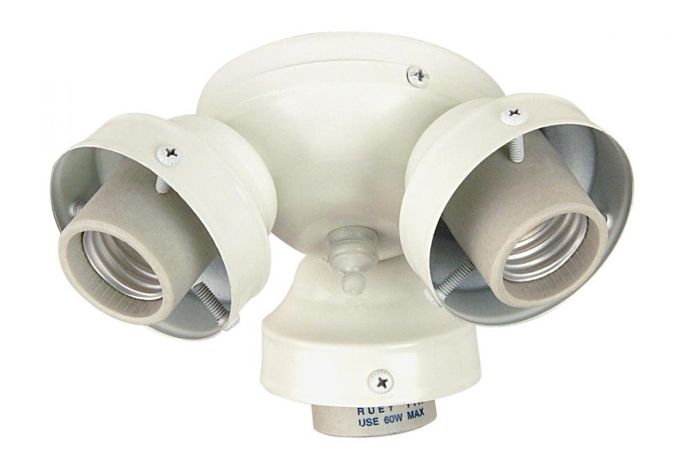 Universal 3 Light Fitter in White
