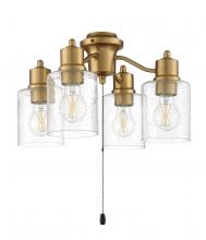 Craftmade LK403107-SB-LED - 4 Light Universal Energy Star Light Kit in Satin Brass
