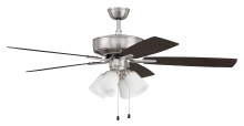 Craftmade P114BNK5-52DWGWN - 52" Pro Plus 114 in Brushed Polished Nickel w/ Driftwood/Grey Walnut Blades
