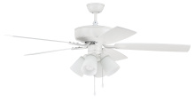Craftmade P114W5-52WWOK - 52" Pro Plus 114 in White w/ White/Washed Oak Blades
