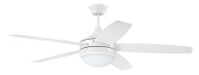 Craftmade PHZ52W5 - 52" Phaze II 5-Blade in White w/ White Blades