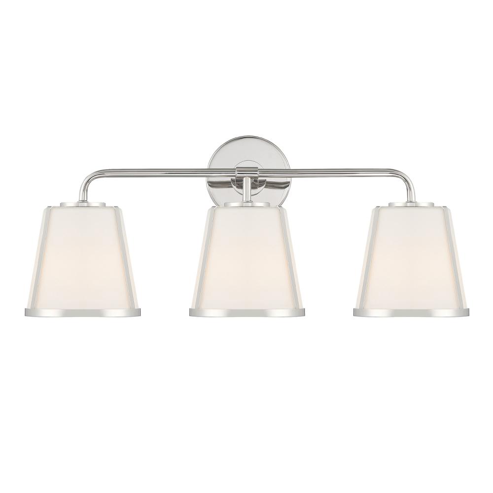 Fulton 3 Light Polished Nickel Bathroom Vanity