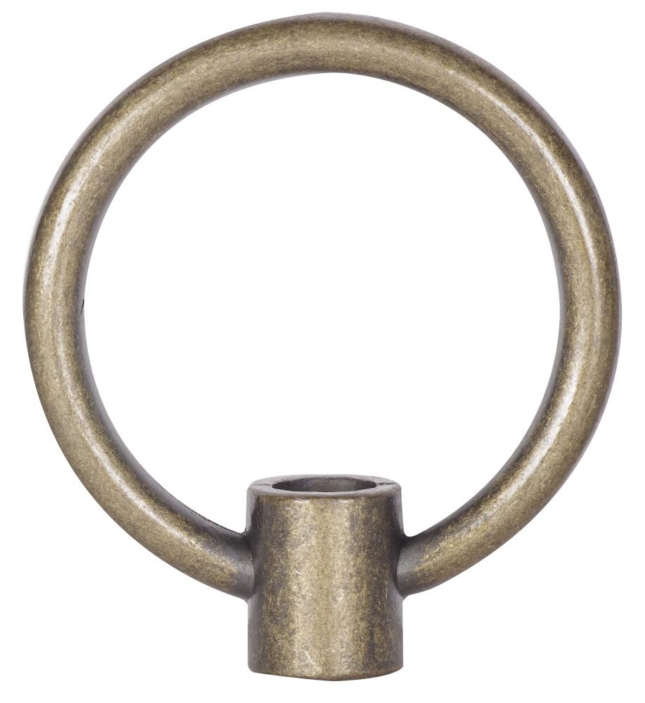2" Die Cast Fixture Loops; 1/8 IP With Wireway; 20lbs Max; Antique Brass Finish