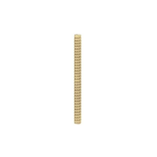 1/8 IP Steel Nipple; Yellow Zinc Plated; 19" Length; 3/8" Wide