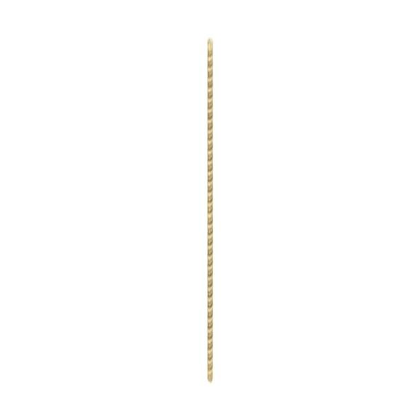 1/8 IP Steel Nipple; Yellow Zinc Plated; 45" Length; 3/8" Wide