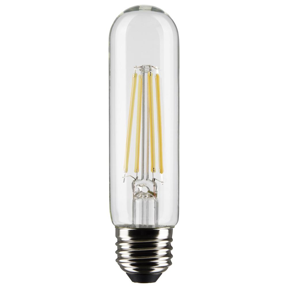 8 Watt T10 LED Filament; Clear; Medium base; 90 CRI; 3000K; 120 Volt