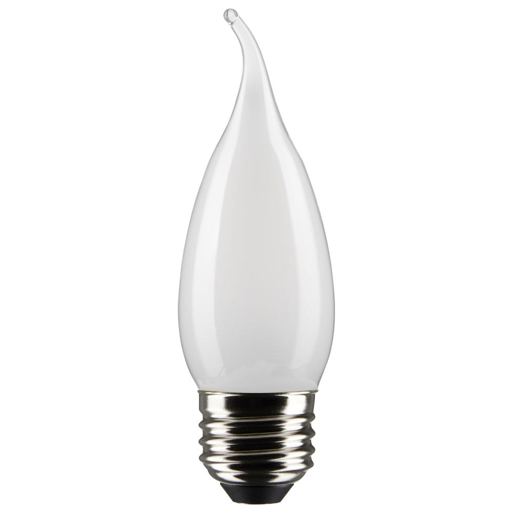5.5 Watt CA10 LED; Frosted; Medium Base; 2700K; 500 Lumens; 120 Volt; 2-Card