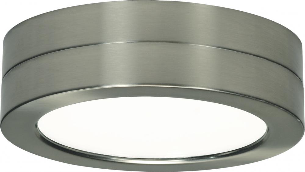 Blink - Battery Backup Module Housing Only For Flush Mount LED Fixture - 7" Round - Brushed