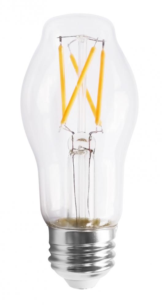 5.5 Watt BT15 LED Filament; Clear; Medium base; 2700K; 500 Lumens; 120 Volt