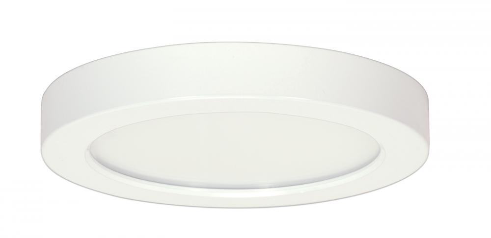 18.5 watt; 9" Flush Mount LED Fixture; 5000K; Round Shape; White Finish; 120 volts