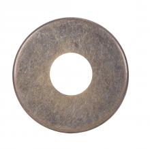 Satco Products Inc. 80/2179 - Steel Check Ring; Curled Edge; 1/8 IP Slip; Antique Brass Finish; 1-1/8" Diameter
