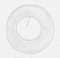 Satco Products Inc. 90/1181 - Felt Washer; 1/8 IP Slip; White Finish; 2" Diameter