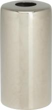 Satco Products Inc. 90/2228 - Solid Brass Candle Cup; 7/16" Hole; 1-7/8" Height; 1" Diameter; Polished Nickel