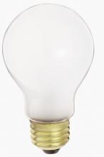 Satco Products Inc. S5010 - 25 Watt A19 Incandescent; Frost; 1500 Average rated hours; 250 Lumens; Medium base; 12 Volt