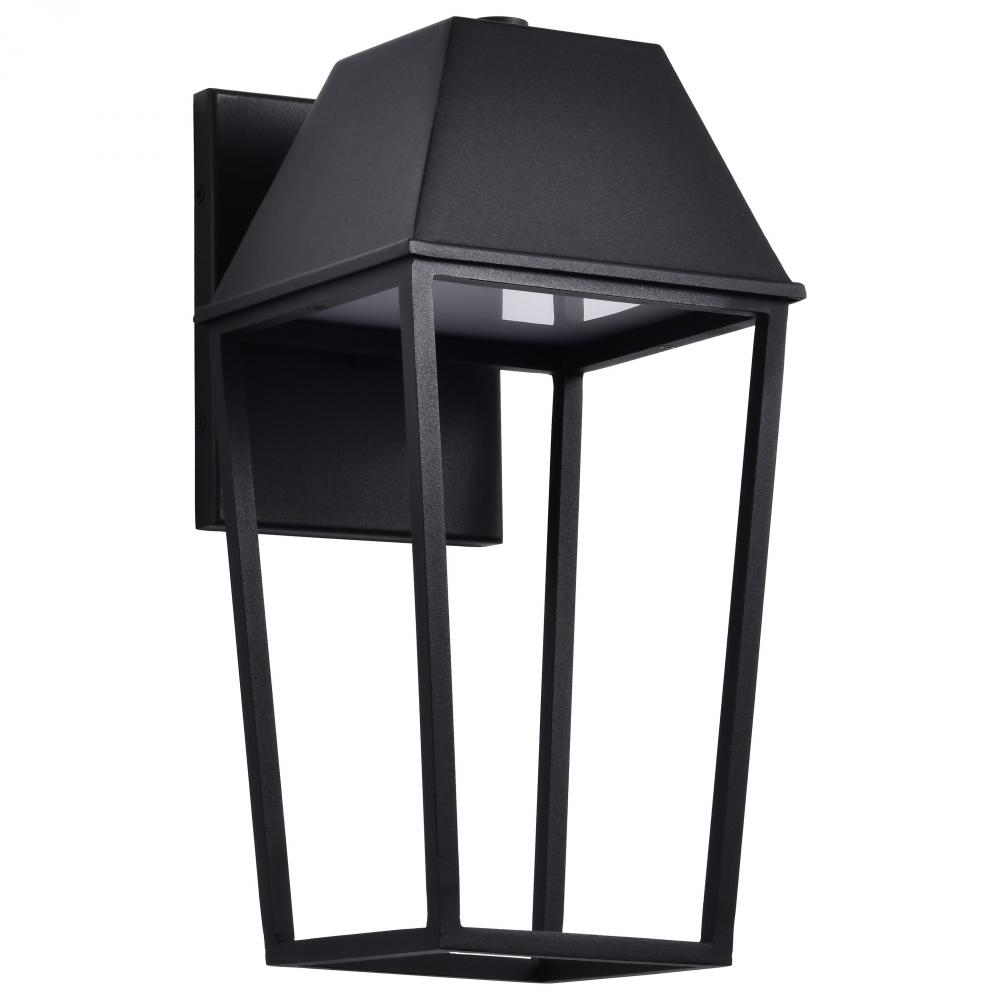 Colt; 10 Watt; LED Medium Outdoor Lantern; Matte Black Finish