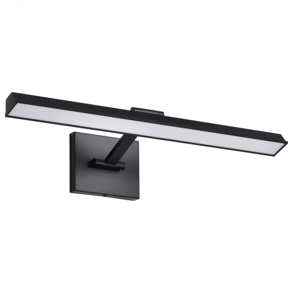 Hazel; 2 Foot LED Picture Light; 3 CCT Selectable; Black Finish; Acrylic Lens
