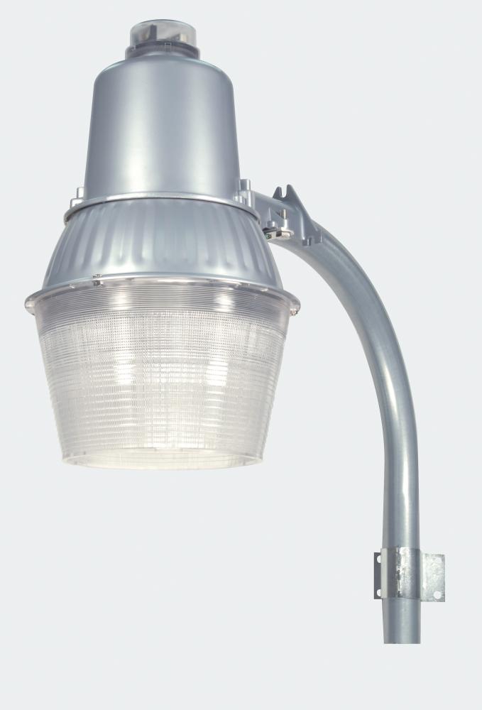 CFL Security Light with photcell & Galvanized Steel 24" Extension Arm - (1) 55W CFL
