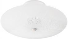 Nuvo SF76/269 - 2 Light - 12" Flush with Round Sunburst Glass - White Finsh