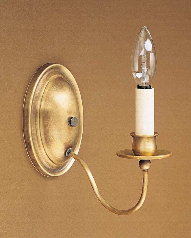 Wall Sconce 1 J-Arm Dark Brass 1 Candelabra Socket Eggshell Shade