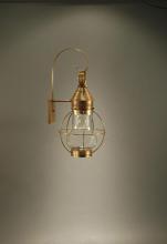 Northeast Lantern 2731-DB-MED-CLR - Caged Pear Wall Dark Brass Medium Base Socket Clear Glass