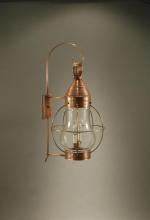 Northeast Lantern 2741-VG-MED-CLR - Caged Pear Wall Verdi Gris Medium Base Socket Clear Glass