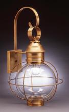 Northeast Lantern 2841-DAB-MED-CSG - Caged Round Wall Dark Antique Brass Medium Base Socket Clear Seedy Glass