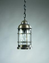 Northeast Lantern 3512-AB-MED-CSG - Nautical Hanging Antique Brass Medium Base Socket Clear Seedy Glass