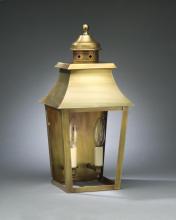 Northeast Lantern 5531-AB-LT2-SMG - Pagoda Wall Antique Brass 2 Candelabra Sockets Seedy Marine Glass